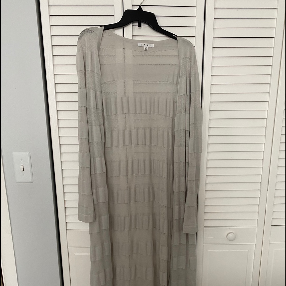 CAbi floor length cardigan